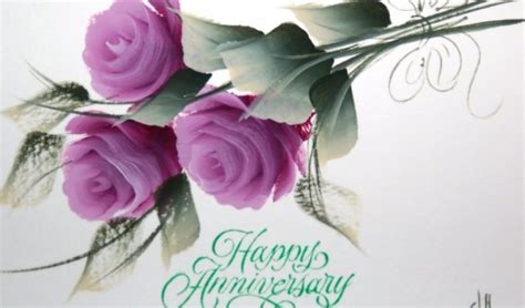 Anniversary Cards - Happy Anniversary Blue Flowers - 960x558 Wallpaper - teahub.io