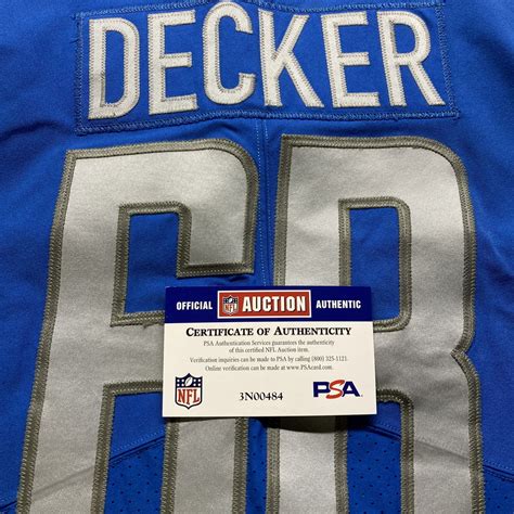 STS - Lions Taylor Decker Game Worn Jersey 2022 Season Size 46 | The ...