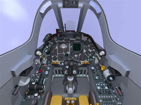 3d A-4m Skyhawk Cockpit Model