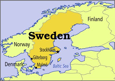 Map of Sweden in The World | Sweden Map | Geography | Physical | Political | City