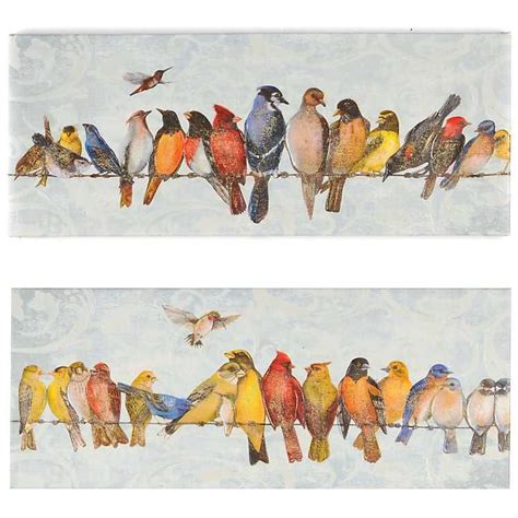 Birds On A Wire Canvas Art Print | Kirklands | Bird canvas, Bird art, Watercolor bird