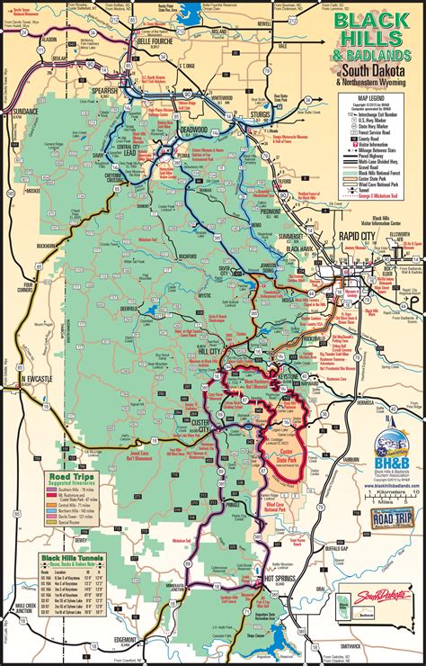 Maps | Black Hills & Badlands - South Dakota | South dakota vacation ...