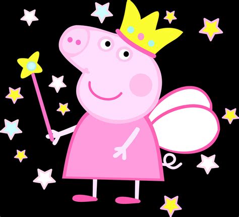 Download Peppa Pig Fairy Princess Cartoon | Wallpapers.com