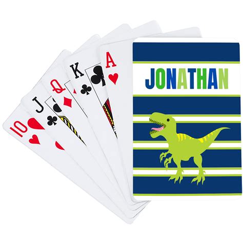 Dino Playing Cards | Custom Playing Card | Personalized Card Deck