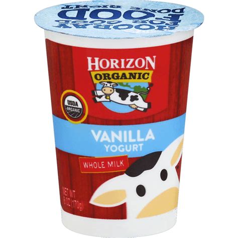 Horizon Organic Yogurt, Whole Milk, Vanilla | Organic | Quality Foods