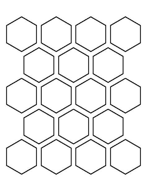 Printable 2 Inch Hexagon Template | Hexagon pattern, Hexagon, Stencils