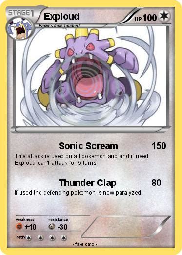 Pokémon Exploud 38 38 - Sonic Scream - My Pokemon Card