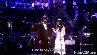 Sarah Brightman & Andrea Bocelli Time To Say Goodbye (English Subtitles) on Make a GIF