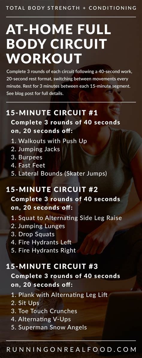 45-Min No-Equipment HIIT Workout | Full body circuit workout, Circuit ...