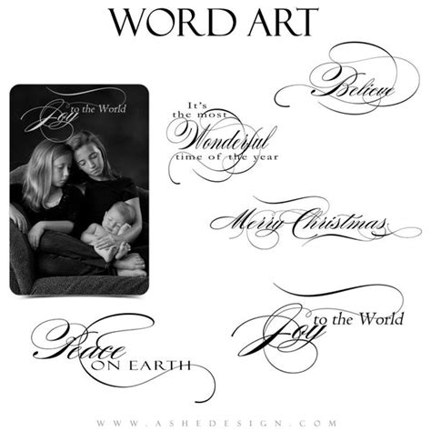 Christmas Word Art Quotes | Joy To The World – AsheDesign