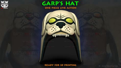 Garp Hat One Piece Live Action - 3D Model by blackstar90