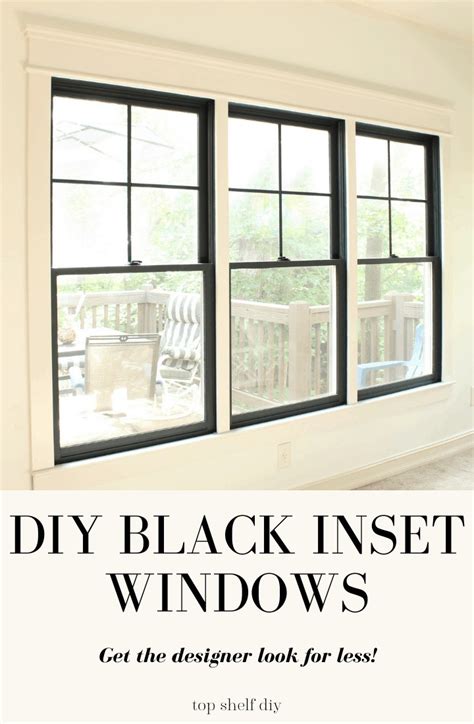 DIY Black Inset Windows - Top Shelf DIY