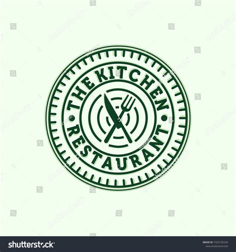 Premium Restaurant Cafe Line Art Logo Stock Vector (Royalty Free ...