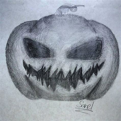 Scary Halloween Pumpkin by SanelCZ on DeviantArt