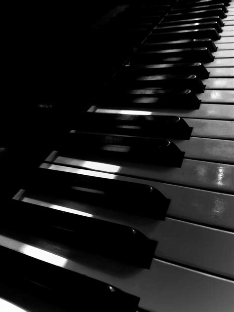 Piano keyboard | Piano, Black and white, In black and white