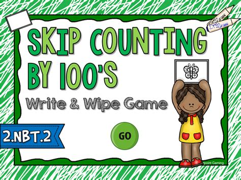 Skip Counting by 100 Write and Wipe Game - Teacher Gameroom