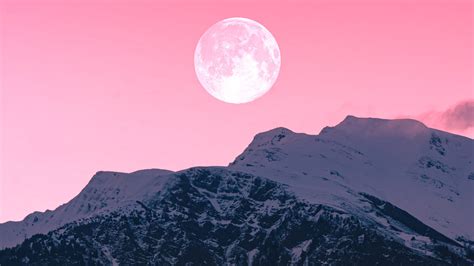 Twilight Moon over Mountains Wallpapers | HD Wallpapers | ID #30150