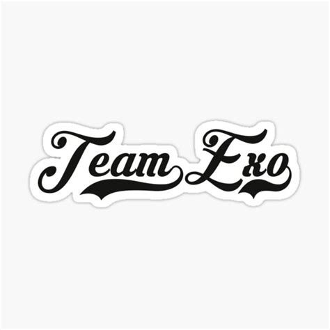 "EXO - "Team EXO" Logo" Sticker for Sale by ohsoshinee | Redbubble