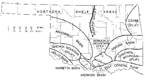 Mountain Ranges: Oklahoma Mountain Ranges Map