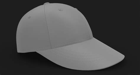 Sombrero de béisbol (rojo oscuro) Modelo 3D $29 - .3ds .obj .fbx .max ...