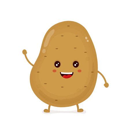 Cute Potato Cartoon Thumb Up Royalty Free Cliparts, Vectors, And Stock ...