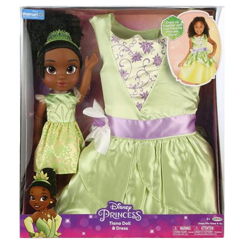 Disney Princess My Friend Tiana Doll with Child Size Dress Gift Set ...