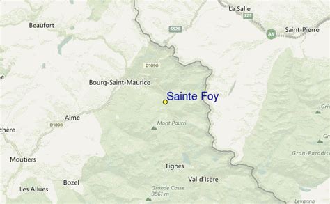 Sainte Foy Ski Resort Guide, Location Map & Sainte Foy ski holiday accommodation