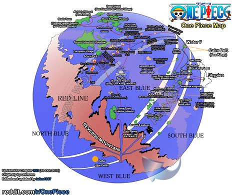 One Piece Full East Blue Map (from Live Action's Last Episode Credits ...