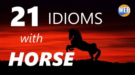 Horse Idioms (21 Common Example Sentences PLUS Video) – World English Blog