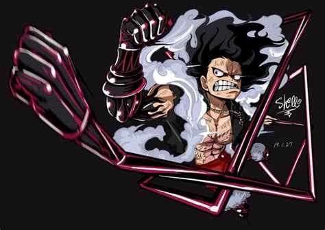 Descargar fondo de pantalla One Piece - Luffy Gear Cuatro Snakeman HD | Luffy, Imagenes de one ...