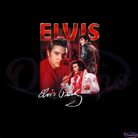 Elvis Presley King Of Rock Elvis Presley Signature Png Silhouette Files