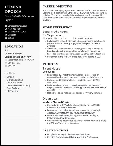 summary for social media marketing resume - QuyaSoft