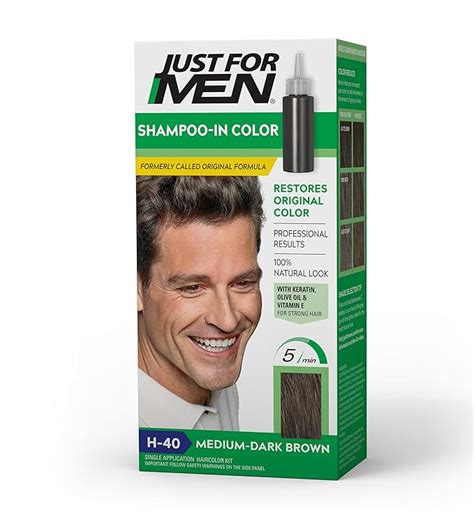 Amazon.com : Just For Men Shampoo-In Color (Formerly Original Formula), Mens Hair Color with ...