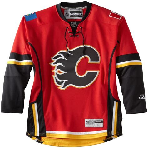 Amazon.com : NHL Calgary Flames Premier Jersey, Red, Small : Sports Fan ...