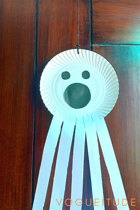 Halloween Ghost Paper Plate Craft for Kids