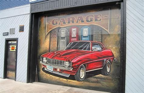 Before whoever was here left, they painted a remarkable muscle car ...