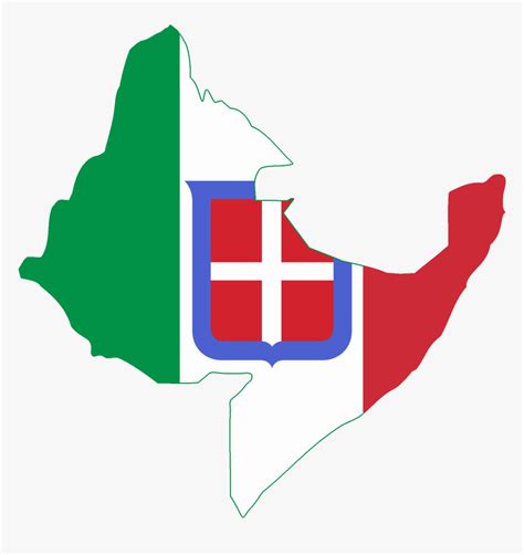 Flag Map Of Italian East Africa - Italian East Africa Flag, HD Png Download - kindpng