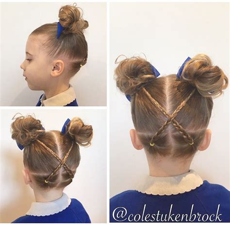 Sophiella's cross over plait bunches effort rating 2/10 | Hairstyles for school, Plait, Hair