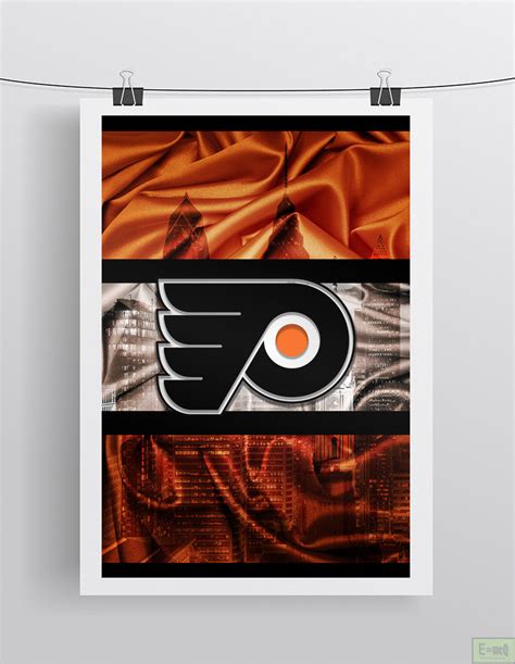 Philadelphia Flyers Hockey Poster, Flyers Hockey Print, Philly Flyers ...