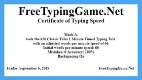 Free Typing Tests - 1 to 5 minute Timed Typing Test | FreeTypingGame.net