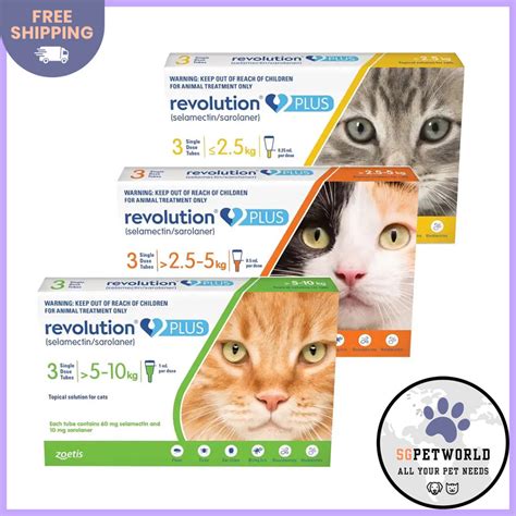 (Licensed) Revolution Plus 3 Pipettes Flea Tick And Worm Prevention for ...