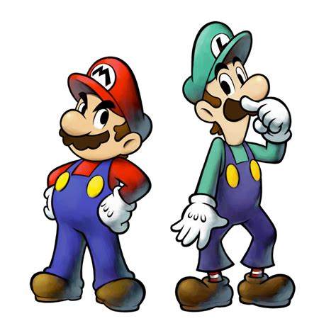 Mario & Luigi: Partners in Time (2005) promotional art - MobyGames