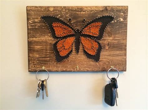 Items similar to Monarch Butterfly Beauty, String Art Jewelry Or Key Hanger! on Etsy