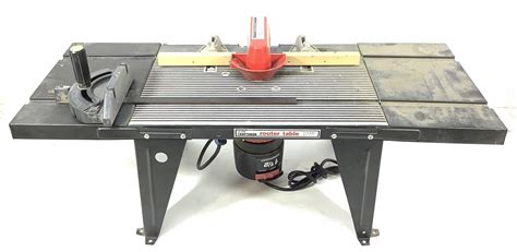 Lot - Craftsman Router Table With 1 1/2 HP Router