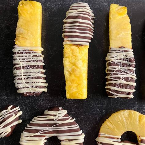 Chocolate Covered Pineapple Recipes (Pineapple Rings, more!)