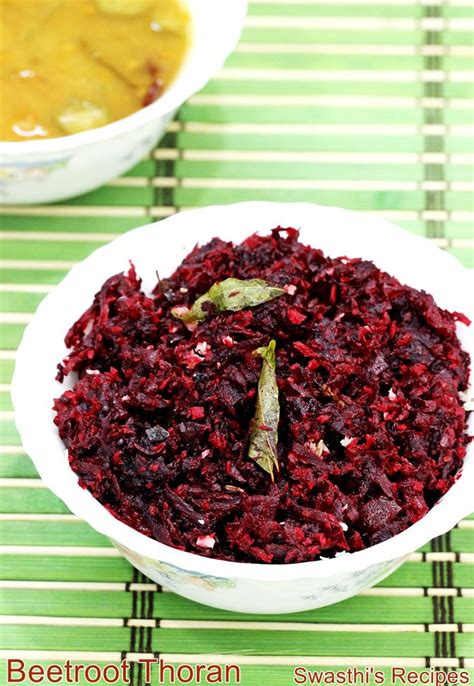 Beetroot Thoran Recipe - Swasthi's Recipes