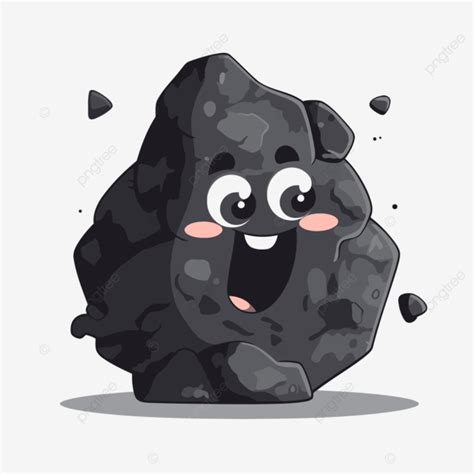 Coal Clipart Vector, Coal Clipart, A Black Black Lump Or A Rock Cartoon, Coal PNG and Vector ...