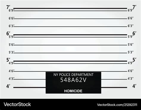 Mugshot wall Royalty Free Vector Image - VectorStock