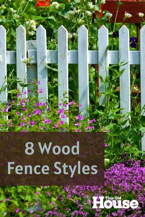 8 Wood Fence Styles | Garden fence panels, Fence styles, Fence landscaping