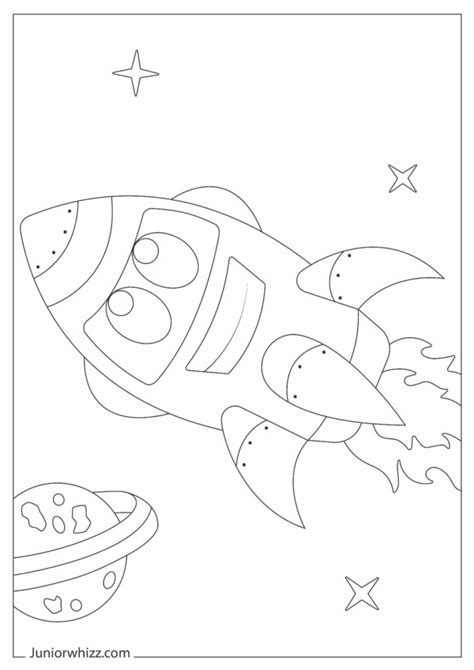 Spaceship Coloring Pages With Book (11 Printable PDFs)